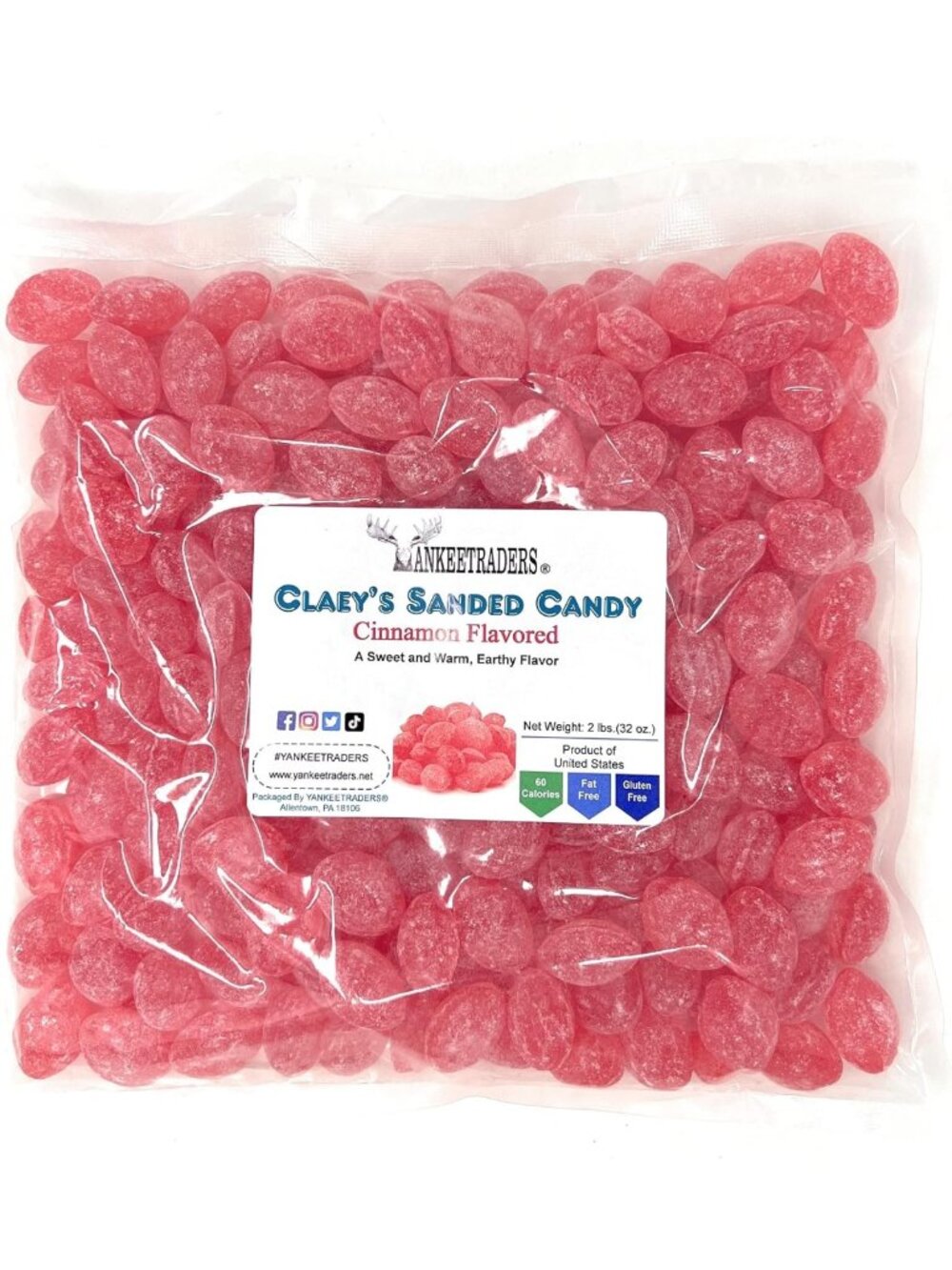 Cinnamon Sanded Candy Drops - 2 lb Sweet Treats for Baking & Snacking